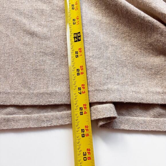 Masai Women L Mafosna Essential Knit Sweater Poncho Tan V-Neck Fitted Sleeves - Picture 11 of 12